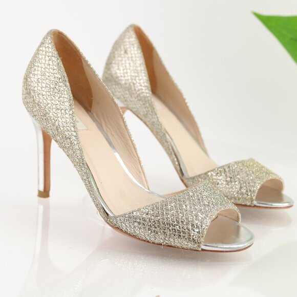 Cole Haan Shoes - Cole Haan Womens Antonia Pump Size 5.5 Silver Gold Metallic D'Orsay Dress Shoe